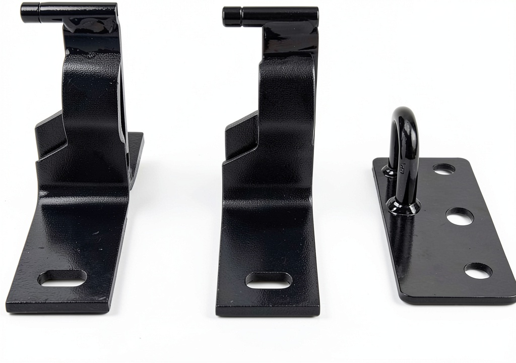 Jeep Wrangler rear seat folded with BoCID brackets installed