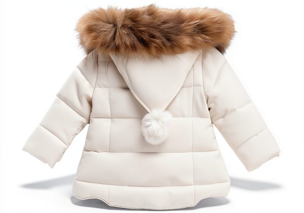 Baby Girls' Down Jacket bb1321-130cm Cotton Fur-3