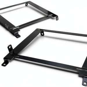 Racing Seat Bracket Auto Dynasty Steel Black Mount-0