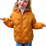Kids Down Coat BrandName Warm Soft Zip Jacket-0