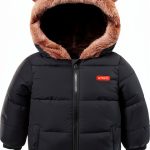 AIMISYOU Baby Winter Puffer Coat Polyester Hooded-0