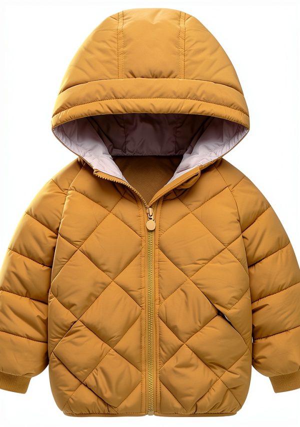 Kids Down Coat BrandName Warm Soft Zip Jacket-1