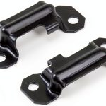 55-57 Chevy Seat Brackets Mutton Hollow Black-0