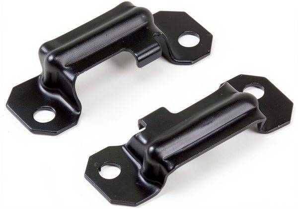 55-57 Chevy Seat Brackets Mutton Hollow Black-0