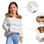 Baby Girls' Down Jacket bb1321-130cm Cotton Fur-0