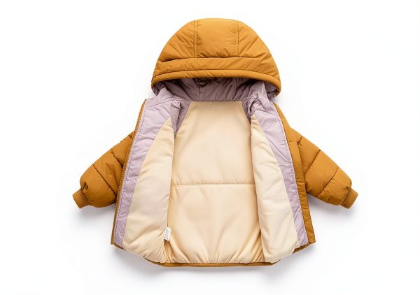 Kids Down Coat BrandName Warm Soft Zip Jacket-2
