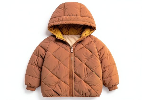 Kids Down Coat BrandName Warm Soft Zip Jacket-3