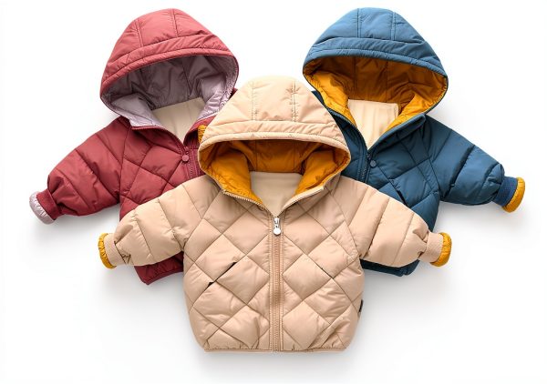 Kids Down Coat BrandName Warm Soft Zip Jacket-4