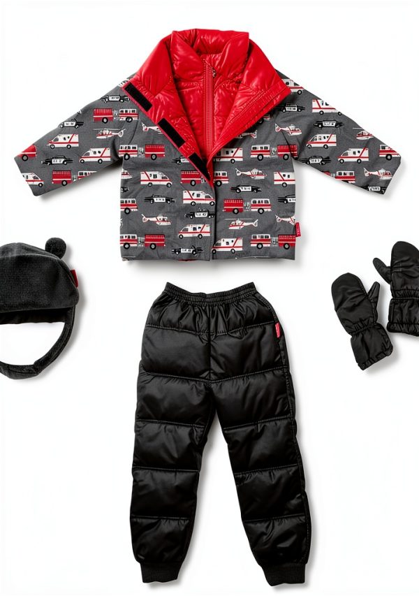 Vegan Baby Winter Jacket One Kid Car Seat Safe-2