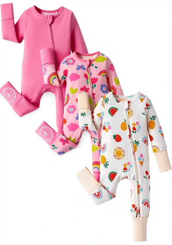 PATPAT Baby Bamboo Footies Soft Breathable Unisex-0
