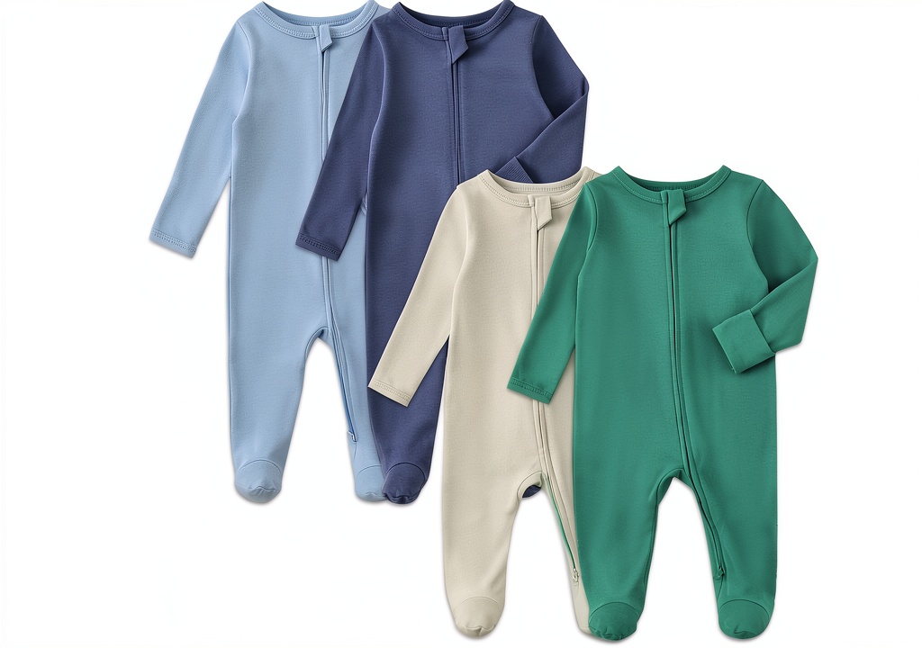 Aablexema baby footie sleepwear in various colors