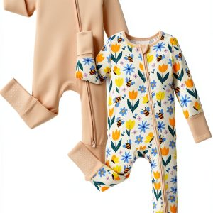 Bamboo Baby Romper LunaKids Soft Stretch OnePiece-0